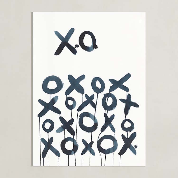 "XO Sol" - Art Print in Smoky Black by Michelle Owenby Design - Unframed