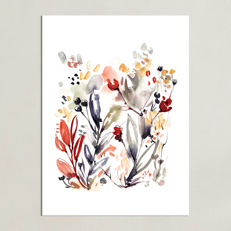 "Awakening 3" - Art Print in Rose by Sara Berrenson - Unframed