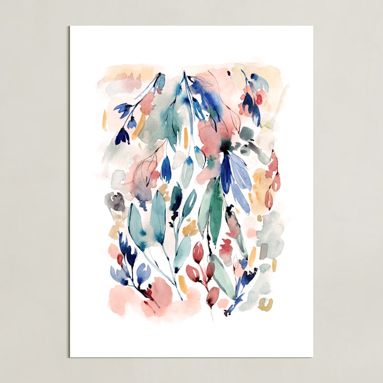 "Awakening" - Art Print in Peach by Sara Berrenson - Unframed