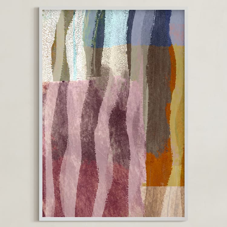 "Experiments II" - Art Print in Boi De Rose by Bethania Lima - Framed
