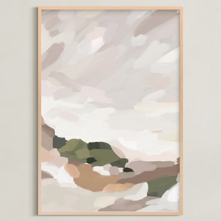 "Every Summer I" - Art Print in Olive by Melanie Severin - Framed