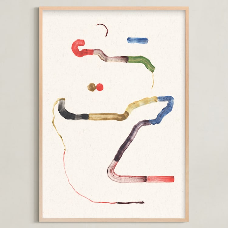 "Connected" - Art Print in Flow by Sumak Studio - Framed