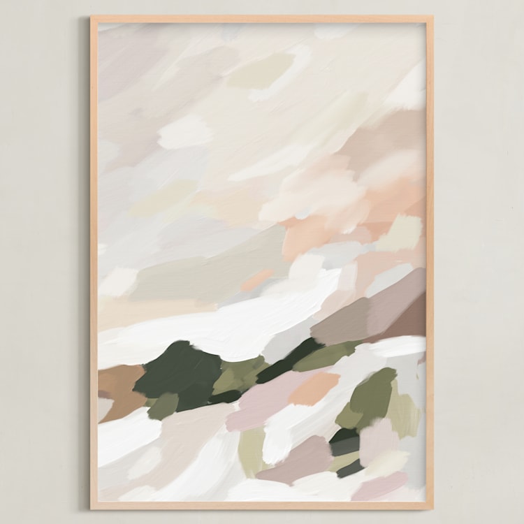"Every Summer II" - Art Print in Olive by Melanie Severin - Framed