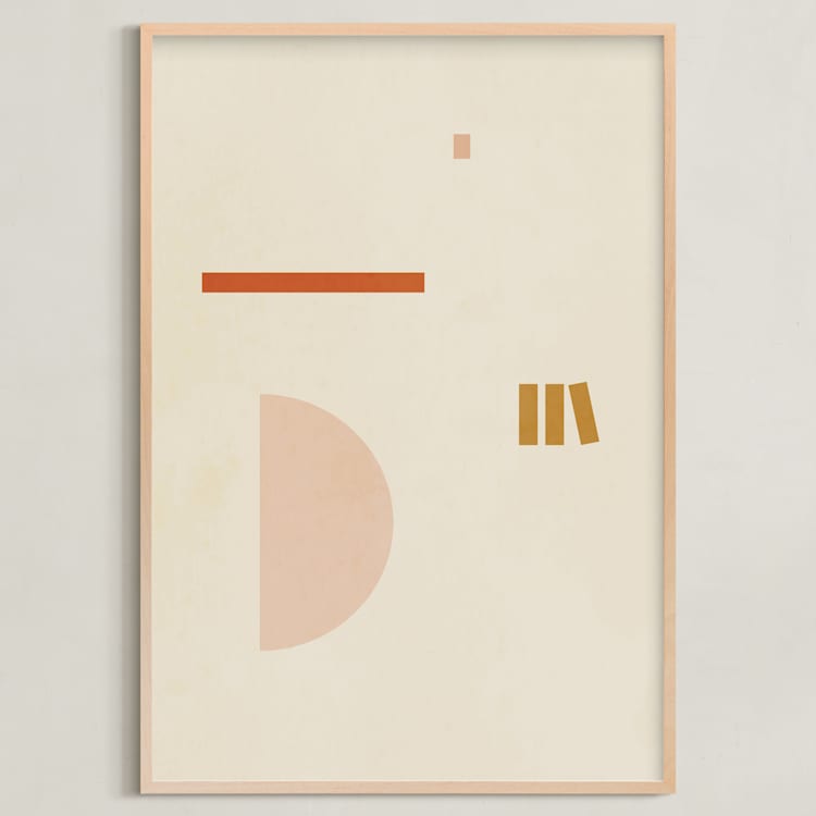 "Les Italiennes II" - Art Print in Earth by Alex Roda - Framed
