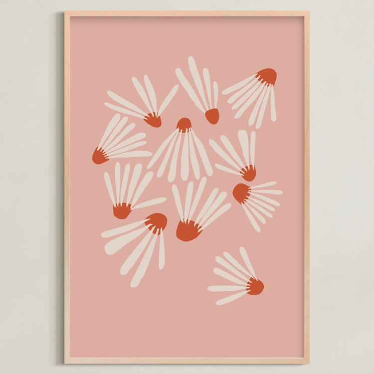 "Vintage Floral Set III" - Art Print in Vintage by Kate Capone - Framed