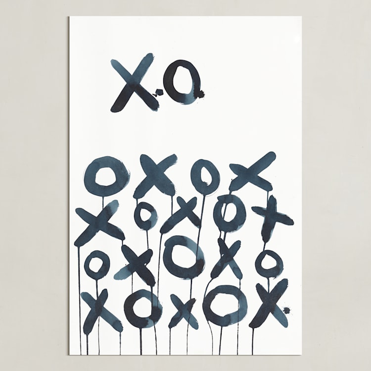 "XO Sol" - Art Print in Smoky Black by Michelle Owenby Design - Unframed
