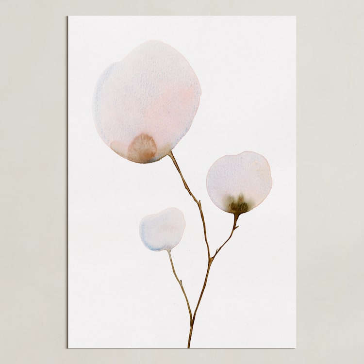 "Mokuren03" - Art Print in Pale Pink by jinseikou - Unframed