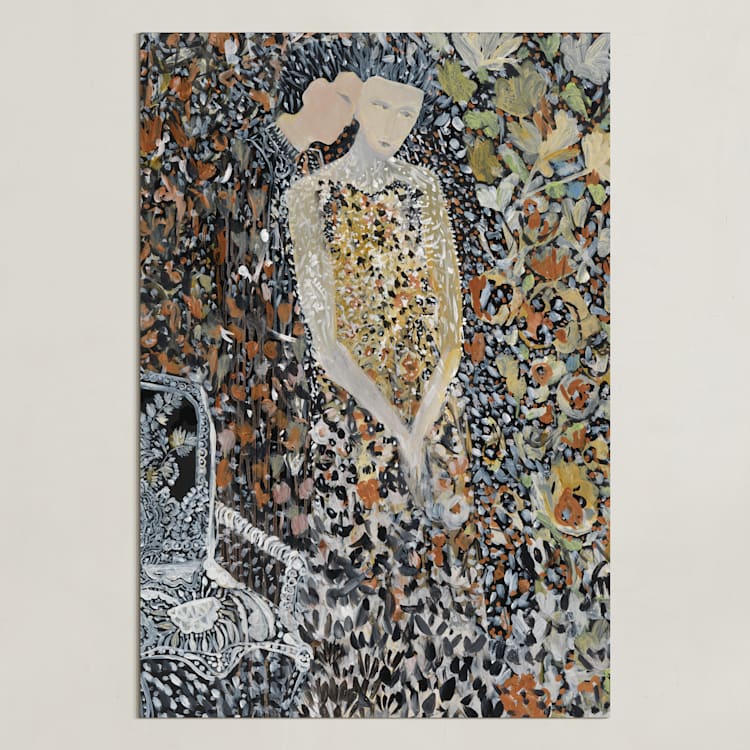 "Enmeshed" - Art Print in Copper by marcia biasiello - Unframed
