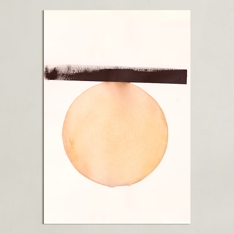 "Stoic 011" - Art Print in Sunset Umber by jinseikou - Unframed