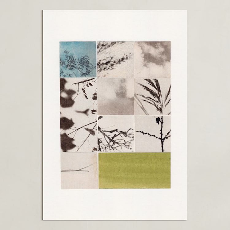 "Nature in Pieces" - Art Print in Vintage Blush by Alisa Galitsyna - Unframed