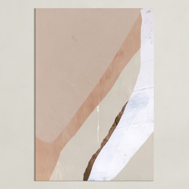 "Paper Plane II" - Art Print in Rose by Jennifer Daily - Unframed