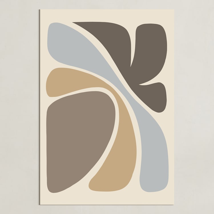 "Affinity II" - Art Print in Sandy Beige by Dominique Vari - Unframed