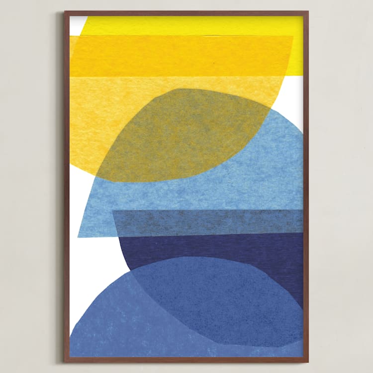 "tissue mounds" - Art Print in sun and moon by Carrie Moradi - Framed