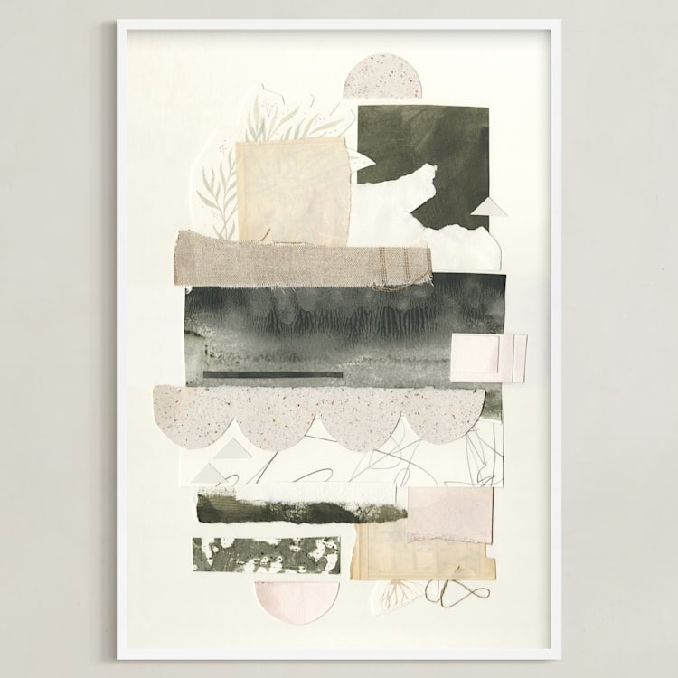 "Reflected" - Art Print in Beige by Lorent and Leif - Framed