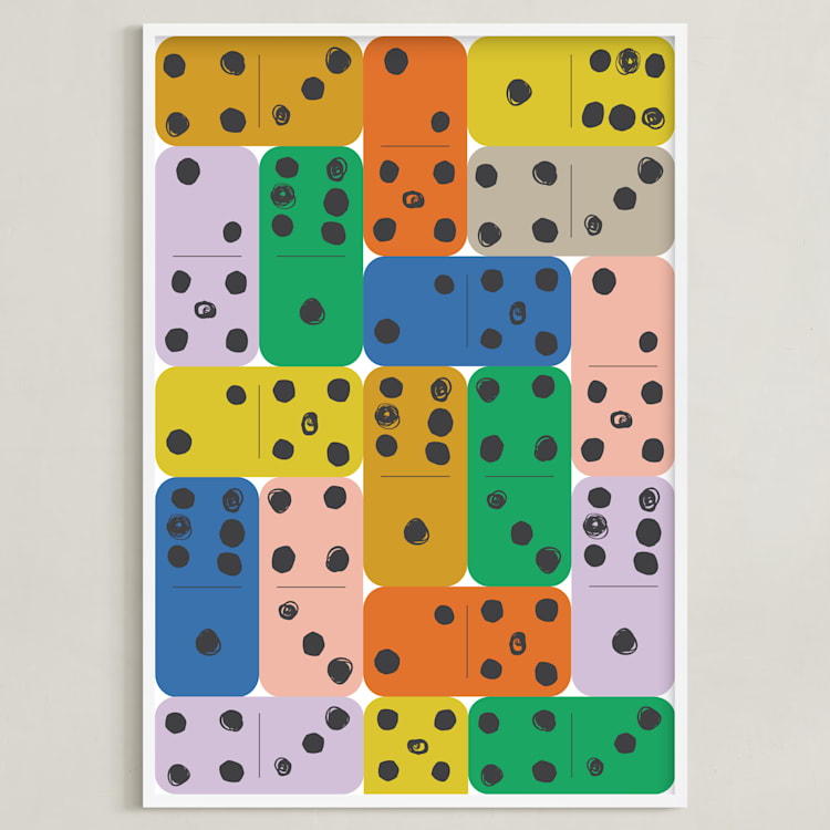 "Fun & Games I" - Art Print in Multi by Ampersand Design Studio - Framed