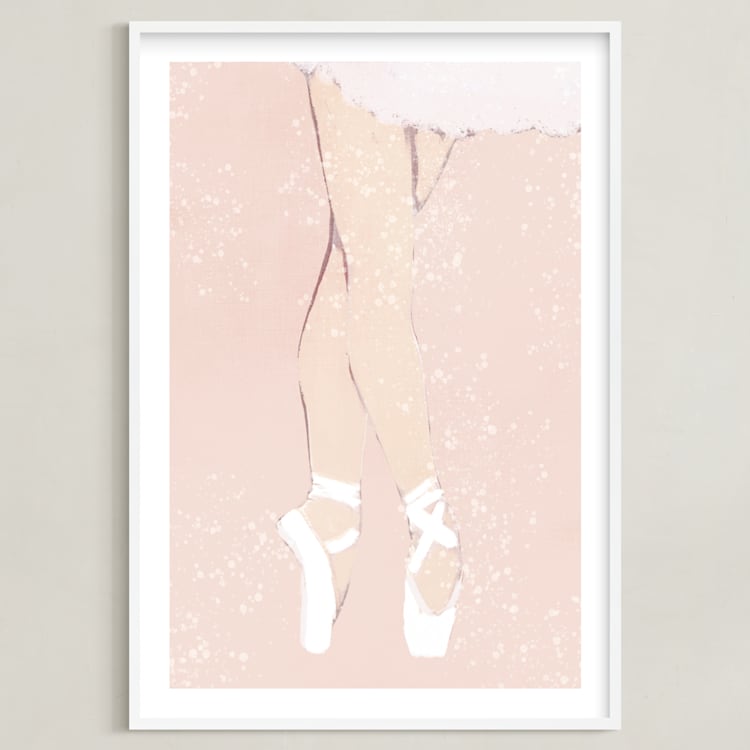 "The Performance" - Art Print in Petal by Robin Ott - Framed
