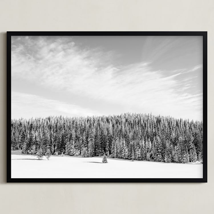 "Stand Tall" - Art Print in Cloudy Day by Jamie Lollback - Framed