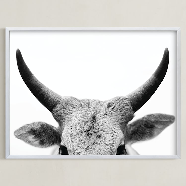 "Jane Gallagher" - Art Print in Slate by Amy Carroll - Framed