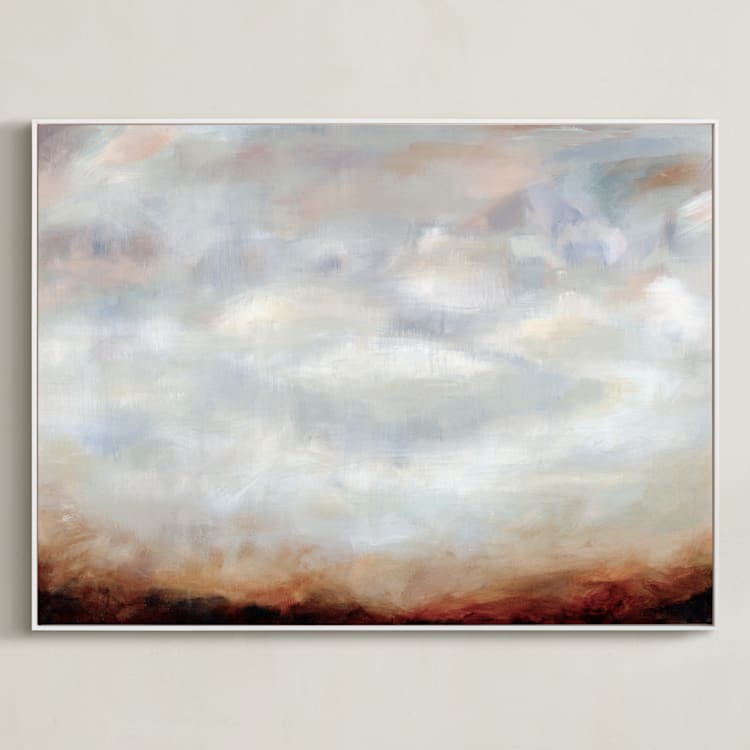 "Sienna Haze" - Art Print in Sienna by Nicole Walsh - Framed Canvas