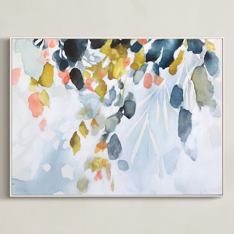 "Komorebi" - Art Print in Iris by Mya Bessette - Framed Canvas