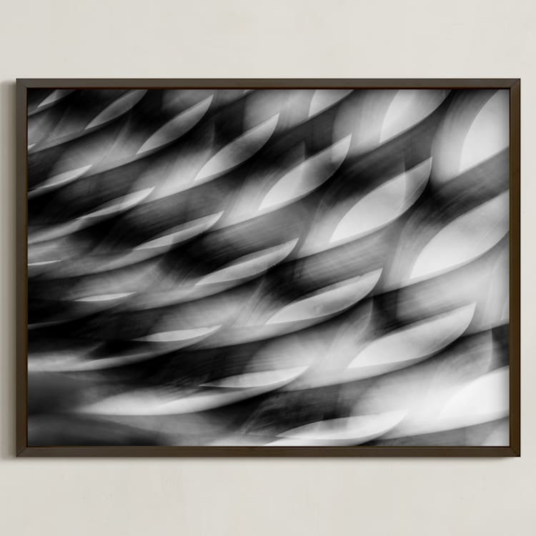 "In motion" - Art Print in Black & white by Angie McMonigal - Framed