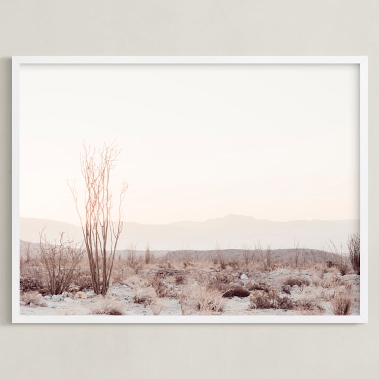 "Ocotillo II" - Art Print in morning blush by Kamala Nahas - Framed