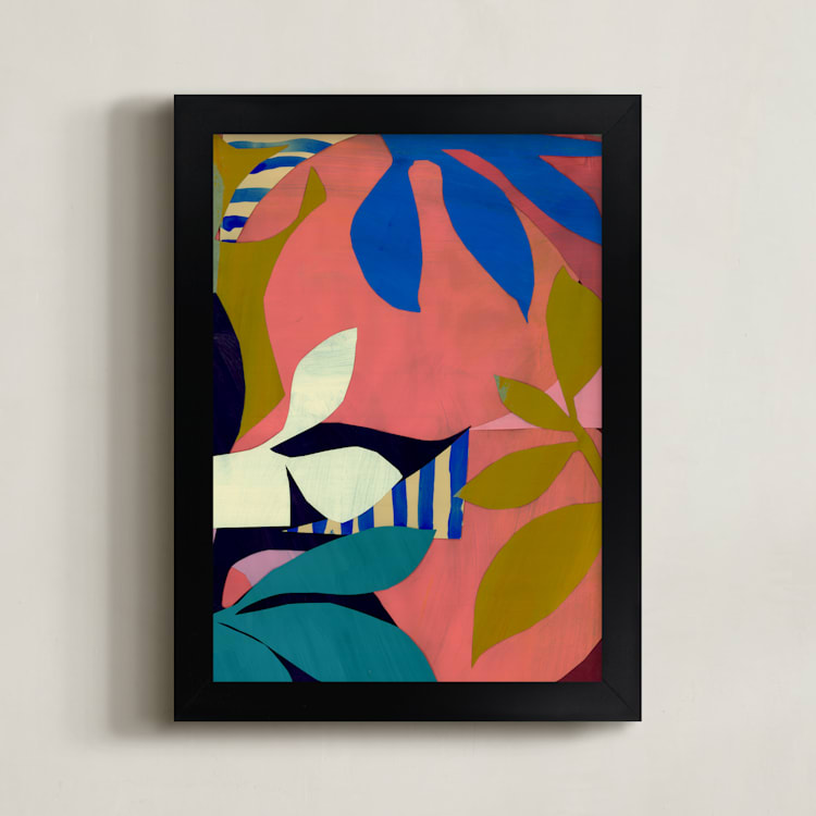 "Sun Will Shine" - Art Print in Petal by cyrille gulassa - Framed