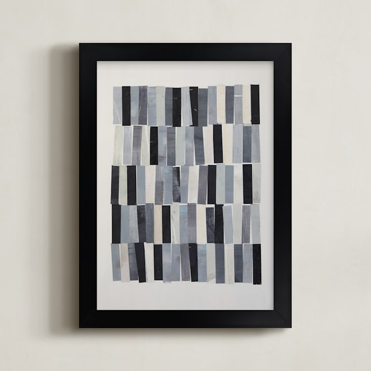 "tonality III" - Art Print in Slate by Sara Hicks Malone - Framed