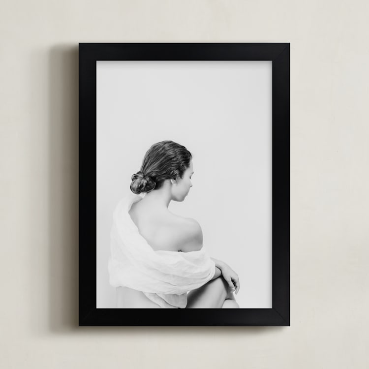 "Reflection of Sienna" - Art Print in Subtle by Ilze Lucero - Framed