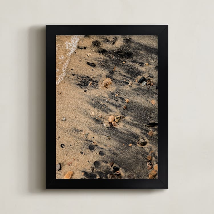 "Black Sand III" - Art Print in Onyx by Karly Rose Sahr - Framed