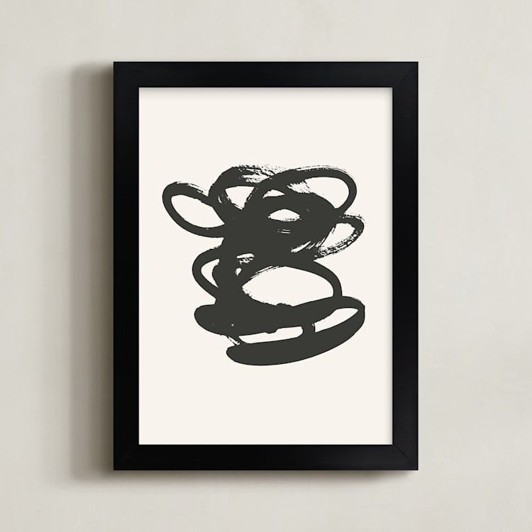 "Morning Meditation no. 2" - Art Print in shadow by Sara Hicks Malone - Framed