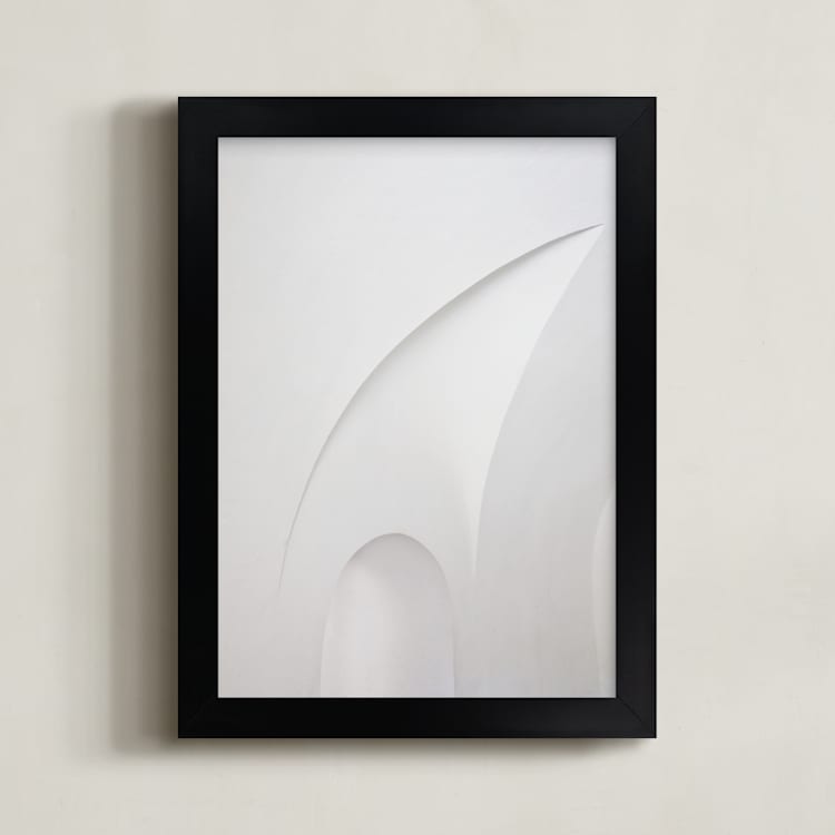 "El Morro Archway" - Art Print in Soft Grey Meets White by Anika - Framed