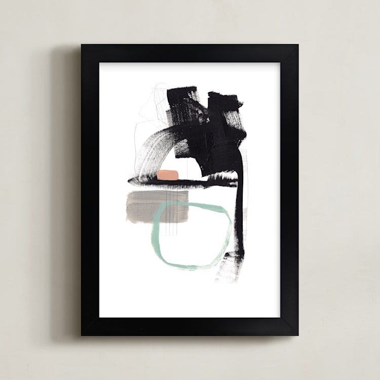 "Untitled 4" - Art Print in Black and White by Jaime Derringer - Framed