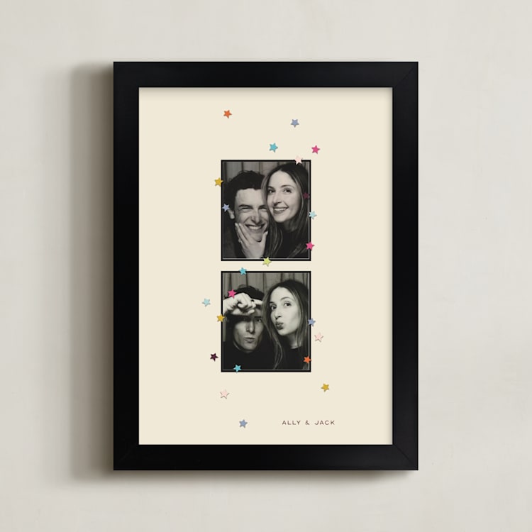 "Framed Photo: Scrapbook Stars" - Framed Photo in Cream by Ellen Schlegelmilch - Framed
