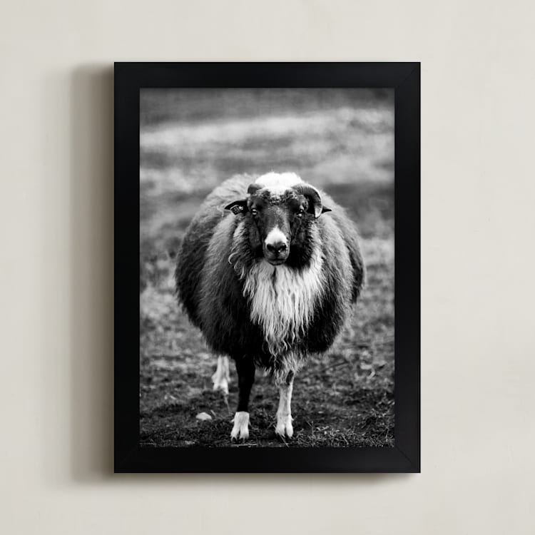"The General" - Art Print in Black and White by Kaitie Bryant - Framed