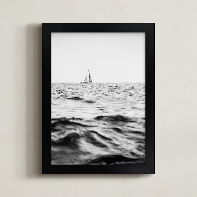 "Diverge" - Art Print in Black and White by Jessica C Nugent - Framed