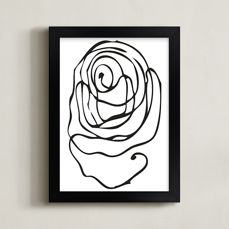 "perinuclear no.2" - Art Print in Coal Black by Stephanie Nowotarski - Framed