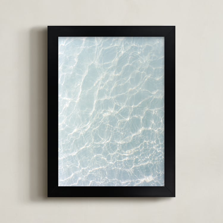 "Wave Patterns" - Art Print in Tide by Tommy Kwak - Framed