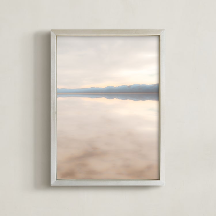 "Desert Layer Cake" - Art Print in Desert Blush Pink by Jennifer Mckinnon Richman - Framed