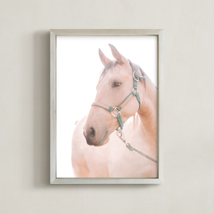 "soulful" - Art Print in Cream by Alicia Abla - Framed