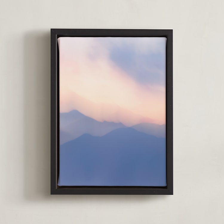 "Desert Dreamland" - Art Print in Dusk by Lisa Sundin - Framed Canvas