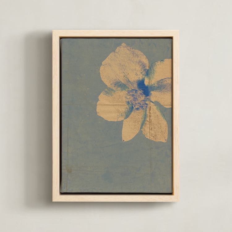 "Reframed Nature 2" - Art Print in Eucalyptus by Paola Benenati - Framed Canvas
