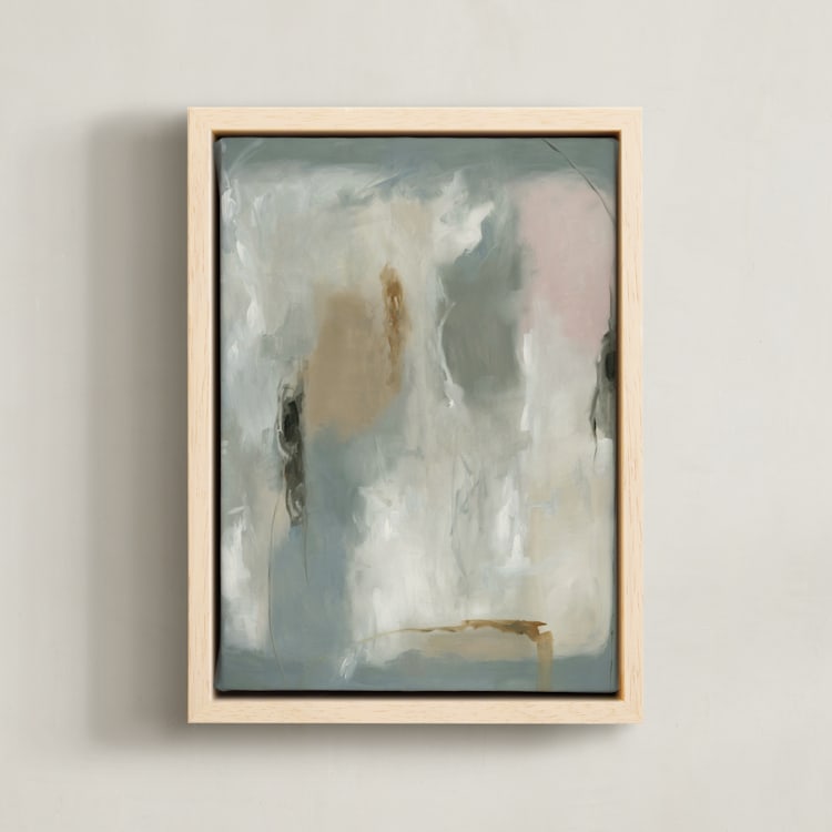 "Voyage" - Art Print in Ocean by Nicoletta Savod - Framed Canvas