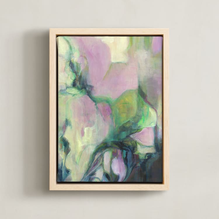 "New blooms" - Art Print in Petal by Lenay Hughes - Framed Canvas
