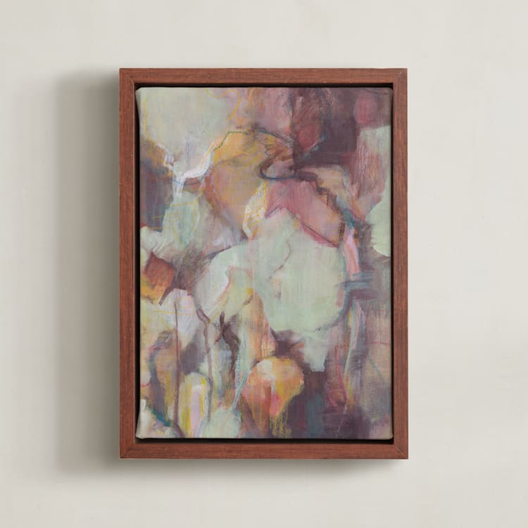 "Moment 2" - Art Print in Bright Warmth by Lenay Hughes - Framed Canvas