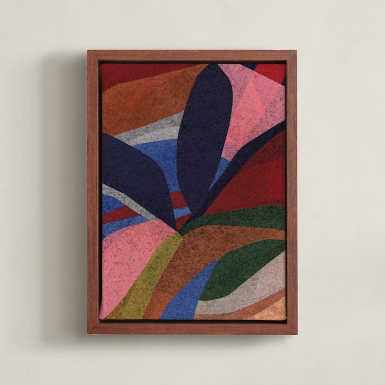 "Dreaming of Anini 2" - Art Print in Rainbow by Carrie Moradi - Framed Canvas