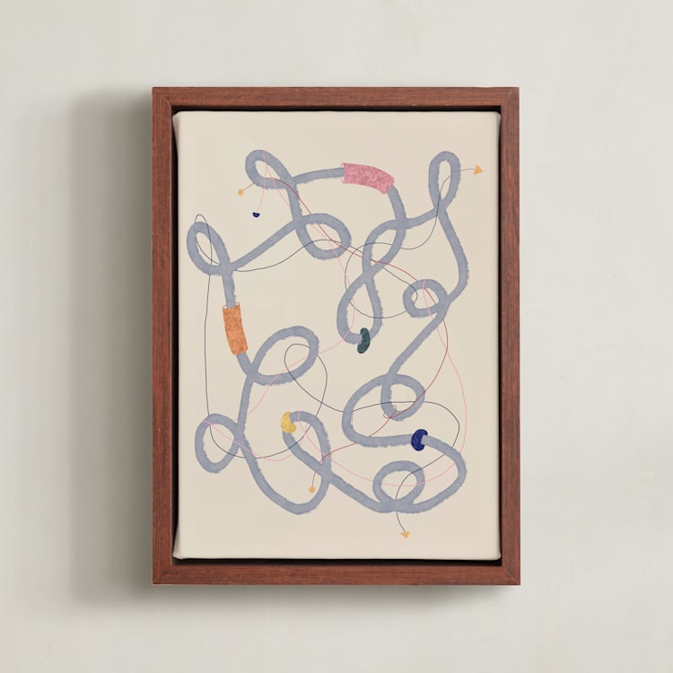 "Threads" - Art Print in Original by Kimberly Young - Framed Canvas