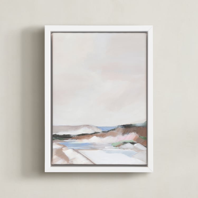 "Mystic Haven II" - Art Print in Mystic Blue by AlisonJerry - Framed Canvas