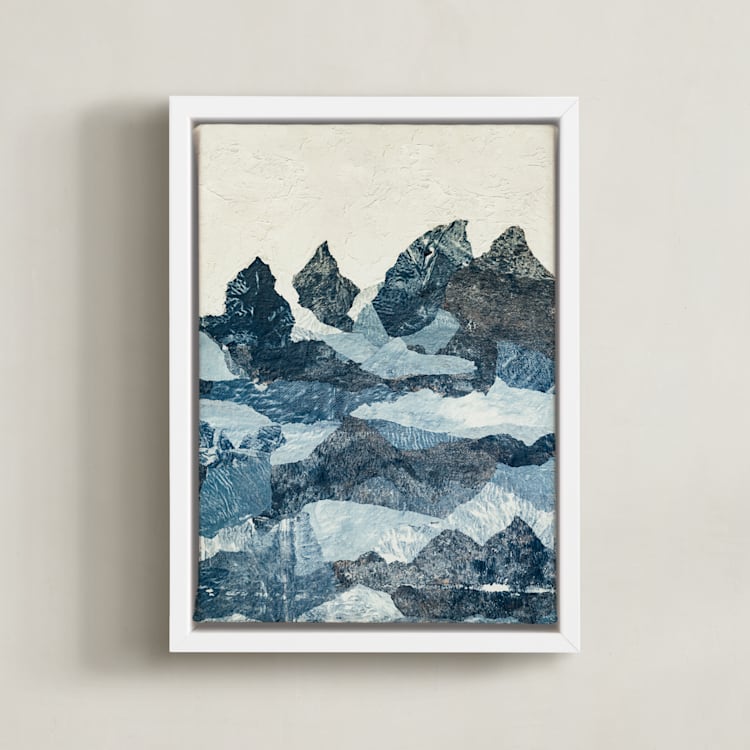 "Torn Tides 1" - Art Print in Tidal Drift by Courtney Crane - Framed Canvas