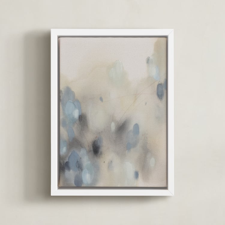 "Who We Are I" - Art Print in Sage and Sand by Christa - Framed Canvas